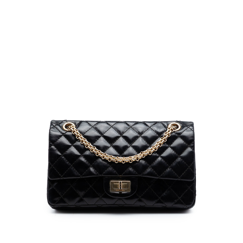 Pre-Loved Chanel Quilted Glazed Calfskin Reissue 2.55 Accordion Flap 225